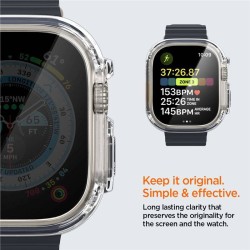 SPIGEN Carcasă Protecție Hibridă Ultra Hybrid Apple Watch Ultra 3/2/1 (49mm), Transparentă