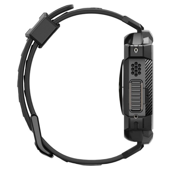 Husa Spigen Rugged Armor Pro compatibila cu Apple Watch Ultra 49mm Black (Ingredi, ACS05460) by www.silkase.ro