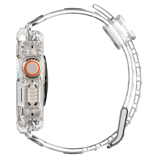 Husa Spigen Rugged Armor Pro compatibila cu Apple Watch Ultra 49mm Crystal Clear (Spigen, Ingredi) by www.silkase.ro Husa Spigen Rugged Armor Pro compatibila cu Apple Watch Ultra 49mm Crystal Clear (Ingredi, ACS05461) by www.silkase.ro