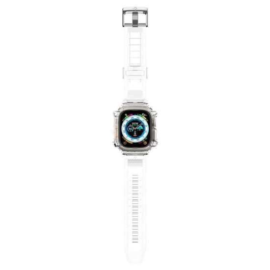 Husa Spigen Rugged Armor Pro compatibila cu Apple Watch Ultra 49mm Crystal Clear (Spigen, Ingredi) by www.silkase.ro Husa Spigen Rugged Armor Pro compatibila cu Apple Watch Ultra 49mm Crystal Clear (Ingredi, ACS05461) by www.silkase.ro