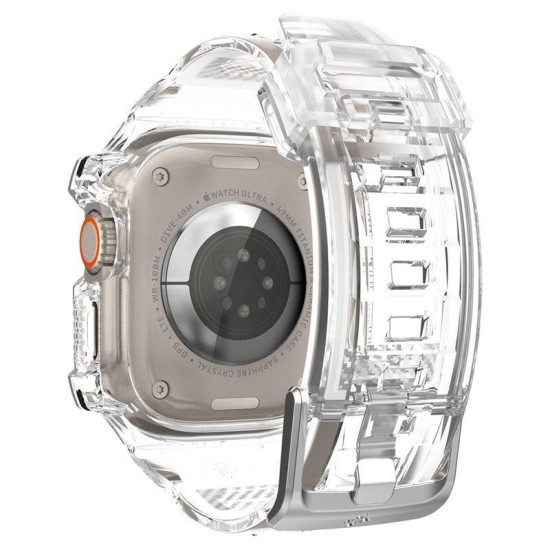 Husa Spigen Rugged Armor Pro compatibila cu Apple Watch Ultra 49mm Crystal Clear (Spigen, Ingredi) by www.silkase.ro Husa Spigen Rugged Armor Pro compatibila cu Apple Watch Ultra 49mm Crystal Clear (Ingredi, ACS05461) by www.silkase.ro