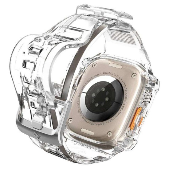 Husa Spigen Rugged Armor Pro compatibila cu Apple Watch Ultra 49mm Crystal Clear (Spigen, Ingredi) by www.silkase.ro Husa Spigen Rugged Armor Pro compatibila cu Apple Watch Ultra 49mm Crystal Clear (Ingredi, ACS05461) by www.silkase.ro
