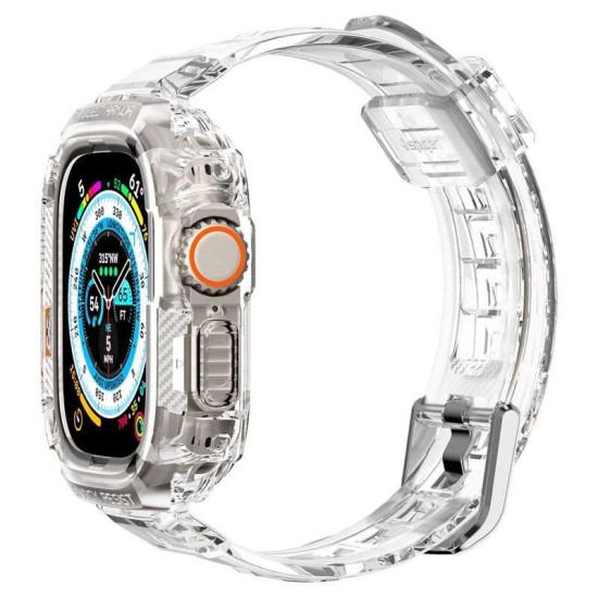 Husa Spigen Rugged Armor Pro compatibila cu Apple Watch Ultra 49mm Crystal Clear (Spigen, Ingredi) by www.silkase.ro Husa Spigen Rugged Armor Pro compatibila cu Apple Watch Ultra 49mm Crystal Clear (Ingredi, ACS05461) by www.silkase.ro