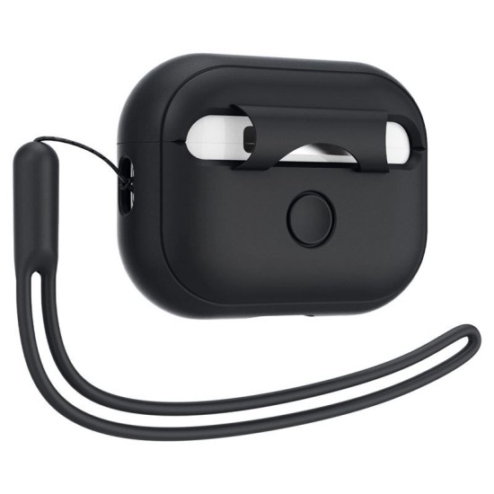 Husa pentru Apple AirPods Pro 1/2, Silicone Fit, X697, Black (Spigen, Ingredi) by www.silkase.ro Husa pentru Apple AirPods Pro 1/2, Silicone Fit, X697, Black (Ingredi, ACS05479) by www.silkase.ro