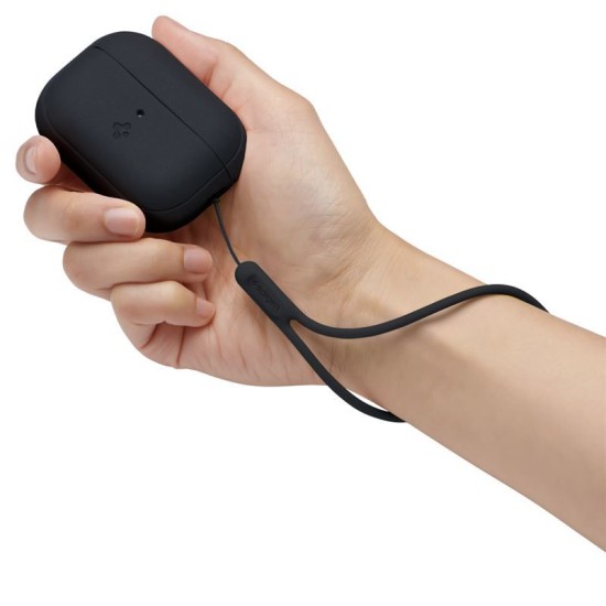 Husa pentru Apple AirPods Pro 1/2, Silicone Fit, X697, Black (Spigen, Ingredi) by www.silkase.ro Husa pentru Apple AirPods Pro 1/2, Silicone Fit, X697, Black (Ingredi, ACS05479) by www.silkase.ro