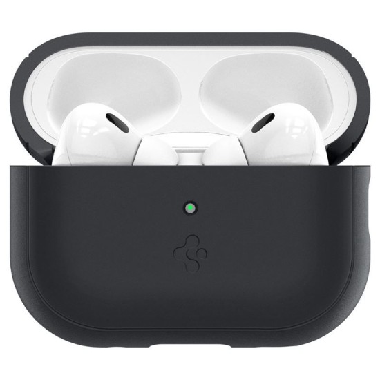 Husa pentru Apple AirPods Pro 1/2, Silicone Fit, X697, Black (Spigen, Ingredi) by www.silkase.ro Husa pentru Apple AirPods Pro 1/2, Silicone Fit, X697, Black (Ingredi, ACS05479) by www.silkase.ro