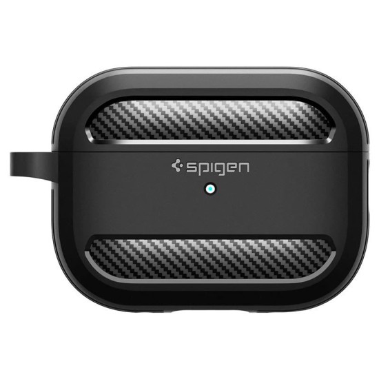 Husa Spigen Rugged Armor compatibila cu Apple AirPods Pro 2 Black (Spigen, Ingredi) by www.silkase.ro Husa Spigen Rugged Armor compatibila cu Apple AirPods Pro 2 Black (Ingredi, ACS05482) by www.silkase.ro