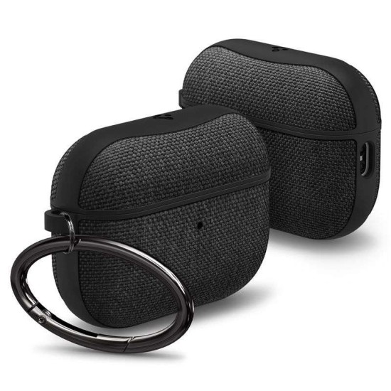 Husa Spigen Urban Fit compatibila cu Apple AirPods Pro 2 Black (Ingredi, ACS05483) by www.silkase.ro