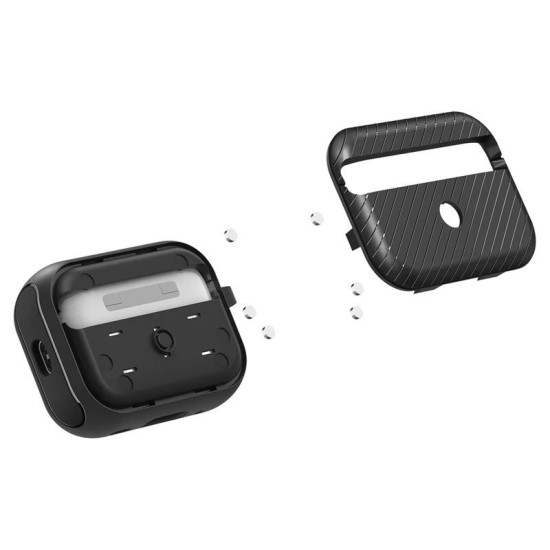 Husa Spigen Mag Armor compatibila MagSafe pentru AirPods Pro 2, neagra (Spigen, Ingredi) by www.silkase.ro Husa Spigen Mag Armor compatibila MagSafe pentru AirPods Pro 2, neagra (Pro 2, ACS05484) by www.silkase.ro