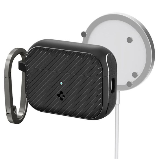 Husa Spigen Mag Armor compatibila MagSafe pentru AirPods Pro 2, neagra (Spigen, Ingredi) by www.silkase.ro Husa Spigen Mag Armor compatibila MagSafe pentru AirPods Pro 2, neagra (Pro 2, ACS05484) by www.silkase.ro
