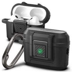 Husa Spigen Lock Fit compatibila cu Apple AirPods Pro / Pro 2 Black