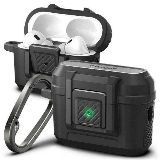 Husa Spigen Lock Fit compatibila cu Apple AirPods Pro / Pro 2 Black (Spigen, Ingredi) by www.silkase.ro Husa Spigen Lock Fit compatibila cu Apple AirPods Pro / Pro 2 Black (Ingredi, ACS05485) by www.silkase.ro