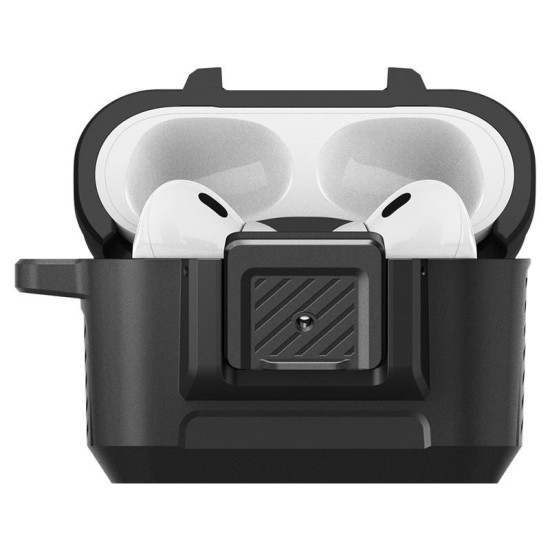 Husa Spigen Lock Fit compatibila cu Apple AirPods Pro / Pro 2 Black (Spigen, Ingredi) by www.silkase.ro Husa Spigen Lock Fit compatibila cu Apple AirPods Pro / Pro 2 Black (Ingredi, ACS05485) by www.silkase.ro