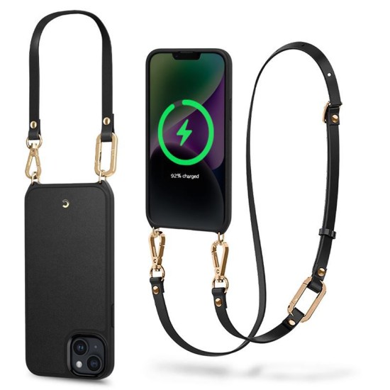 Husa Spigen Cyrill Classic Charm MagSafe compatibila cu iPhone 14 Black (iPhone 14, ACS05492) by www.silkase.ro