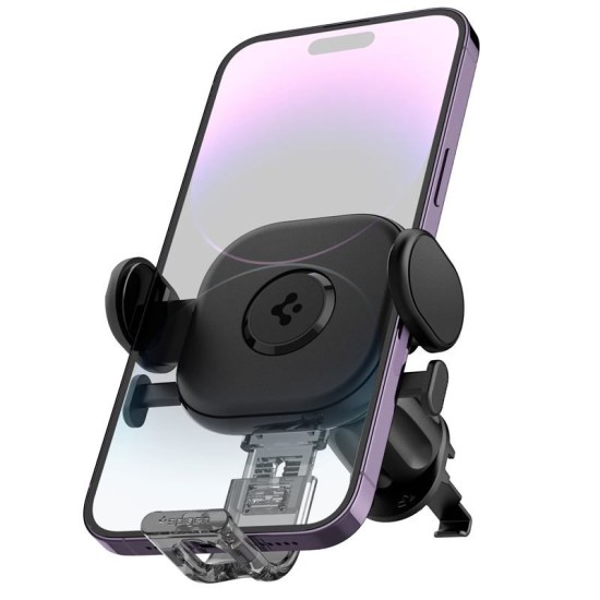 Spigen - Car Holder OneTap (UTS12) - for Air Vent - Black (Suport auto, ACP05507) by www.silkase.ro