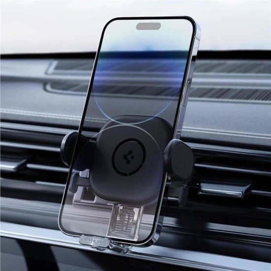 Spigen - Car Holder OneTap (UTS12) - for Air Vent - Black (Suport auto, ACP05507) by www.silkase.ro