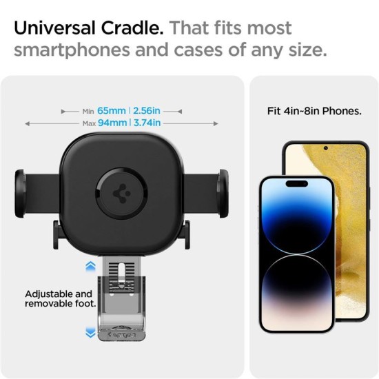 Spigen - Car Holder OneTap (UTS12) - for Air Vent - Black (Suport auto, ACP05507) by www.silkase.ro