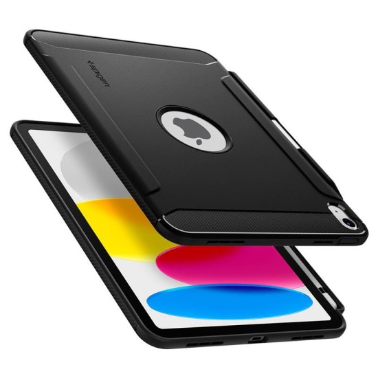Husa de protectie tableta Spigen, Rugged Armor pentru Apple iPad 20.9 2022, Negru mat (Spigen, Ingredi) by www.silkase.ro Husa de protectie tableta Spigen, Rugged Armor pentru Apple iPad 20.9 2022, Negru mat (Ingredi, ACS05552) by www.silkase.ro