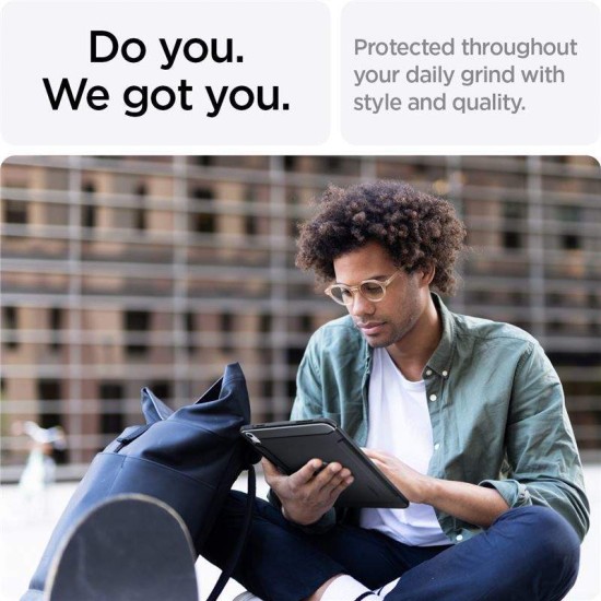 Husa de protectie tableta Spigen, Rugged Armor pentru Apple iPad 20.9 2022, Negru mat (Spigen, Ingredi) by www.silkase.ro Husa de protectie tableta Spigen, Rugged Armor pentru Apple iPad 20.9 2022, Negru mat (Ingredi, ACS05552) by www.silkase.ro