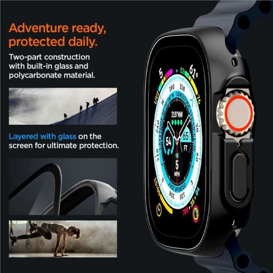 Husa Spigen Thin Fit 360 pentru Apple Watch Ultra (49 mm) - neagra (Spigen, Ingredi) by www.silkase.ro Husa Spigen Thin Fit 360 pentru Apple Watch Ultra (49 mm) - neagra (Ingredi, ACS05558) by www.silkase.ro