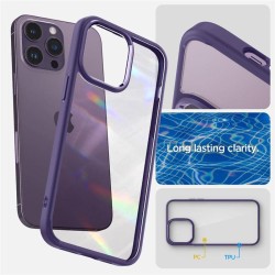 Husa Spigen Ultra Hybrid compatibila cu iPhone 14 Pro Deep Purple Husa Spigen Ultra Hybrid compatibila cu iPhone 14 Pro Deep Purple