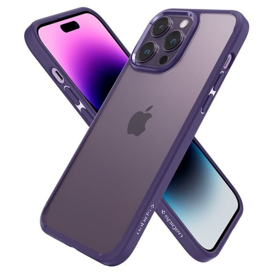 Husa Spigen Ultra Hybrid compatibila cu iPhone 14 Pro Deep Purple (Spigen, iPhone 14 Pro) by www.silkase.ro Husa Spigen Ultra Hybrid compatibila cu iPhone 14 Pro Deep Purple (iPhone 14 Pro, ACS05577) by www.silkase.ro