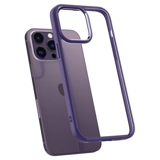 Husa Spigen Ultra Hybrid compatibila cu iPhone 14 Pro Deep Purple (Spigen, iPhone 14 Pro) by www.silkase.ro Husa Spigen Ultra Hybrid compatibila cu iPhone 14 Pro Deep Purple (iPhone 14 Pro, ACS05577) by www.silkase.ro