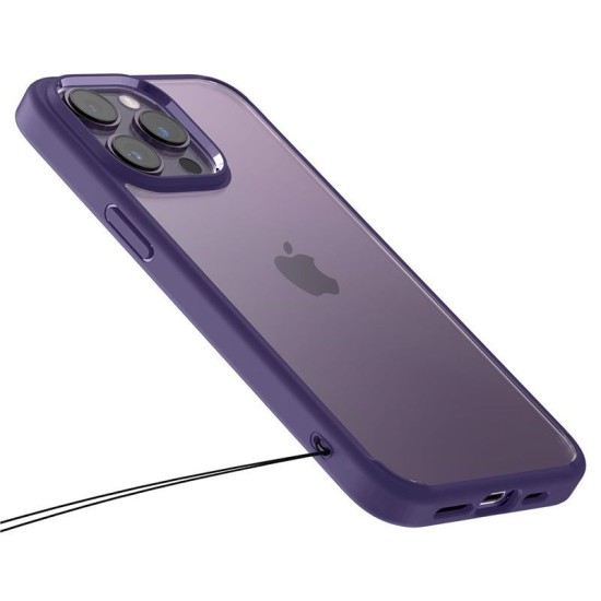 Husa Spigen Ultra Hybrid compatibila cu iPhone 14 Pro Deep Purple (Spigen, iPhone 14 Pro) by www.silkase.ro Husa Spigen Ultra Hybrid compatibila cu iPhone 14 Pro Deep Purple (iPhone 14 Pro, ACS05577) by www.silkase.ro