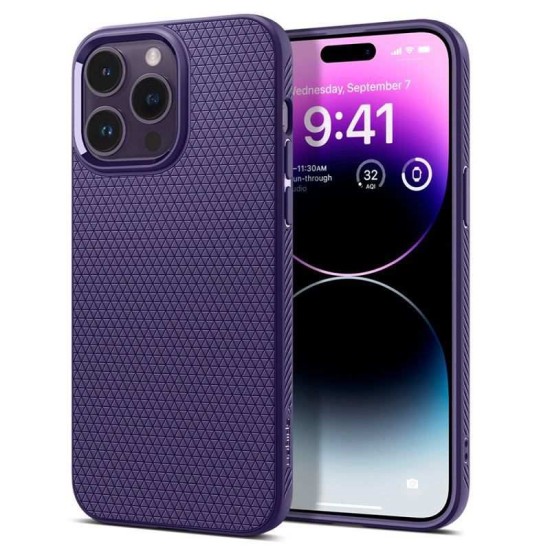 Husa Spigen Liquid Air pentru Apple iPhone 14 Pro Mov inchis (Spigen, iPhone 14 Pro) by www.silkase.ro Husa Spigen Liquid Air pentru Apple iPhone 14 Pro Mov inchis (iPhone 14 Pro, ACS05578) by www.silkase.ro