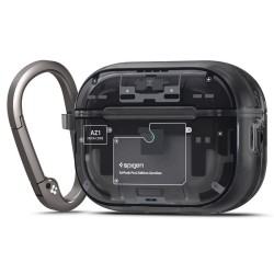 Husa pentru Apple AirPods Pro 2, Spigen, Policarbonat, Gri