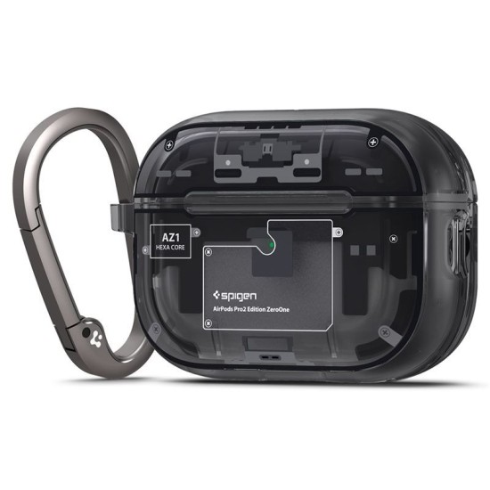 Husa pentru Apple AirPods Pro 2, Spigen, Policarbonat, Gri (Spigen, Ingredi) by www.silkase.ro Husa pentru Apple AirPods Pro 2, Spigen, Policarbonat, Gri (Ingredi, ACS05593) by www.silkase.ro