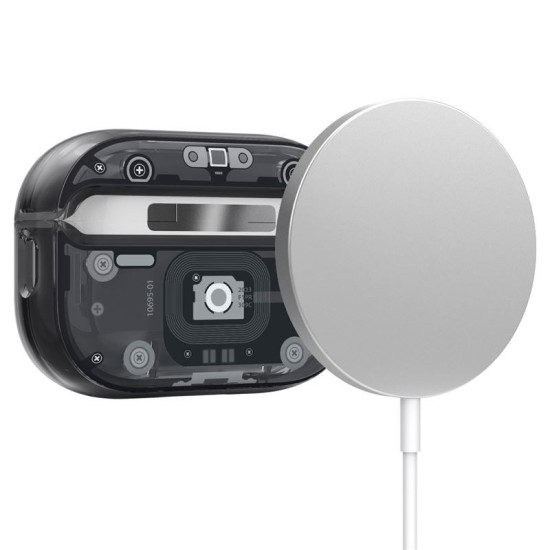 Husa pentru Apple AirPods Pro 2, Spigen, Policarbonat, Gri (Spigen, Ingredi) by www.silkase.ro Husa pentru Apple AirPods Pro 2, Spigen, Policarbonat, Gri (Ingredi, ACS05593) by www.silkase.ro