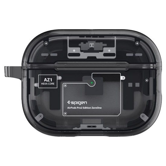 Husa pentru Apple AirPods Pro 2, Spigen, Policarbonat, Gri (Spigen, Ingredi) by www.silkase.ro Husa pentru Apple AirPods Pro 2, Spigen, Policarbonat, Gri (Ingredi, ACS05593) by www.silkase.ro