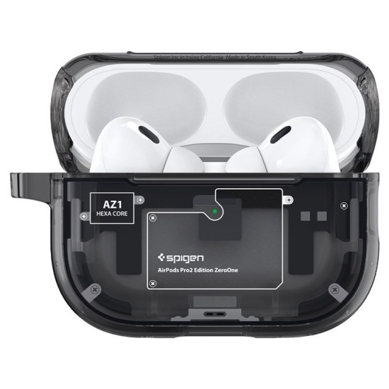Husa pentru Apple AirPods Pro 2, Spigen, Policarbonat, Gri (Spigen, Ingredi) by www.silkase.ro Husa pentru Apple AirPods Pro 2, Spigen, Policarbonat, Gri (Ingredi, ACS05593) by www.silkase.ro