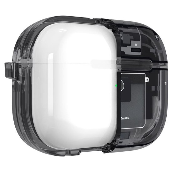 Husa pentru Apple AirPods Pro 2, Spigen, Policarbonat, Gri (Spigen, Ingredi) by www.silkase.ro Husa pentru Apple AirPods Pro 2, Spigen, Policarbonat, Gri (Ingredi, ACS05593) by www.silkase.ro