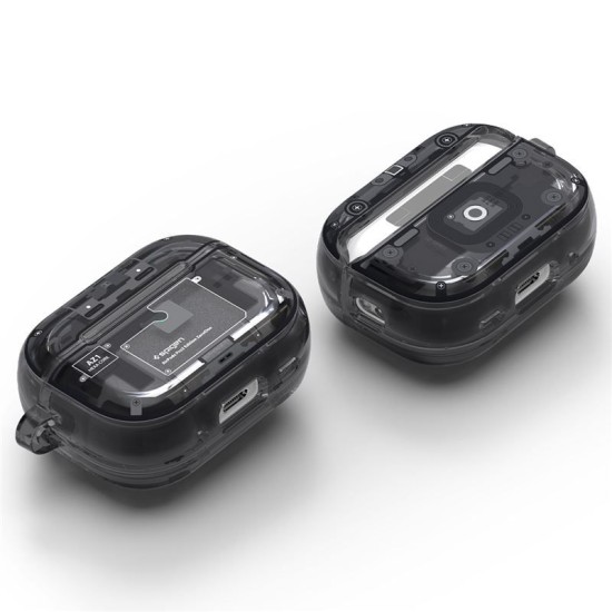 Husa pentru Apple AirPods Pro 2, Spigen, Policarbonat, Gri (Spigen, Ingredi) by www.silkase.ro Husa pentru Apple AirPods Pro 2, Spigen, Policarbonat, Gri (Ingredi, ACS05593) by www.silkase.ro