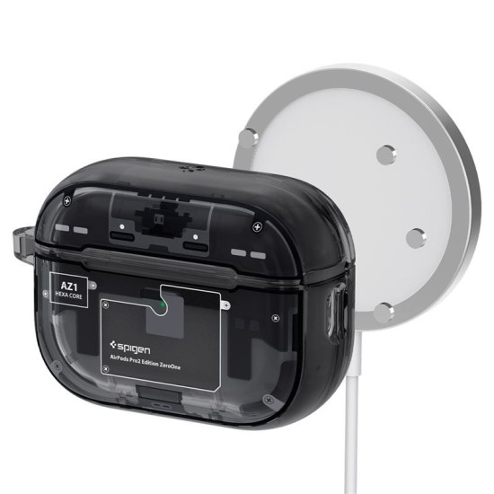 Husa pentru Apple AirPods Pro 2, Spigen, Policarbonat, Gri (Spigen, Ingredi) by www.silkase.ro Husa pentru Apple AirPods Pro 2, Spigen, Policarbonat, Gri (Ingredi, ACS05593) by www.silkase.ro