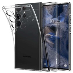 Husa de protectie Spigen Liquid pentru Samsung Galaxy S23 Ultra, Crystal Transparent
