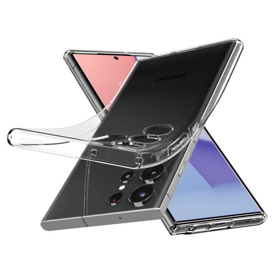 Husa de protectie Spigen Liquid pentru Samsung Galaxy S23 Ultra, Crystal Transparent (Spigen, S23 Ultra) by www.silkase.ro Husa de protectie Spigen Liquid pentru Samsung Galaxy S23 Ultra, Crystal Transparent (S23 Ultra, ACS05610) by www.silkase.ro