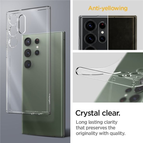 Husa de protectie Spigen Liquid pentru Samsung Galaxy S23 Ultra, Crystal Transparent (Spigen, S23 Ultra) by www.silkase.ro Husa de protectie Spigen Liquid pentru Samsung Galaxy S23 Ultra, Crystal Transparent (S23 Ultra, ACS05610) by www.silkase.ro