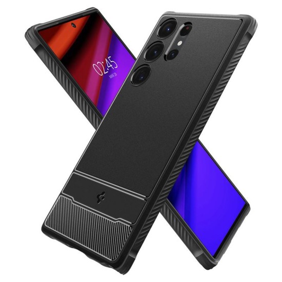 Husa Spigen Rugged Armor pentru Samsung Galaxy S23 Ultra Negru Mat (Spigen, S23 Ultra) by www.silkase.ro Husa Spigen Rugged Armor pentru Samsung Galaxy S23 Ultra Negru Mat (S23 Ultra, ACS05613) by www.silkase.ro