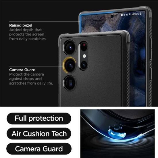 Husa Spigen Rugged Armor pentru Samsung Galaxy S23 Ultra Negru Mat (Spigen, S23 Ultra) by www.silkase.ro Husa Spigen Rugged Armor pentru Samsung Galaxy S23 Ultra Negru Mat (S23 Ultra, ACS05613) by www.silkase.ro