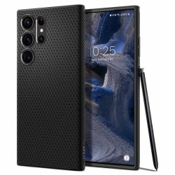 Husa pentru Samsung Galaxy S23 Ultra, Spigen Liquid Air, Matte Black