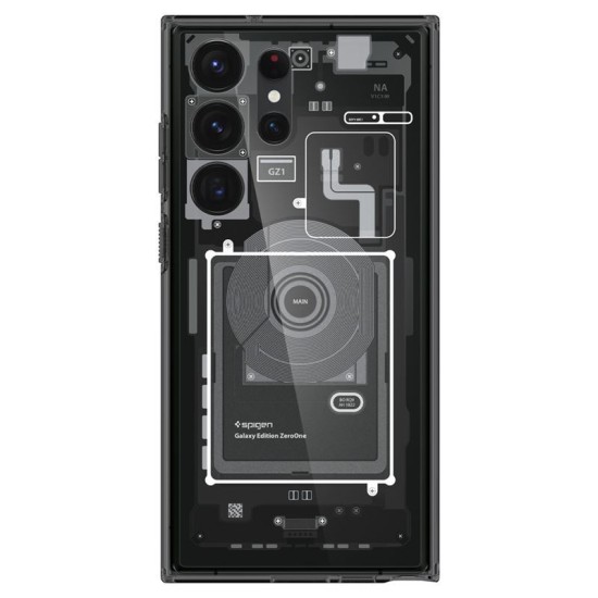 Husa de protectie hibrida Spigen Ultra Hybrid pentru Samsung Galaxy S23 Ultra, model zero one (S23 Ultra, ACS05620) by www.silkase.ro