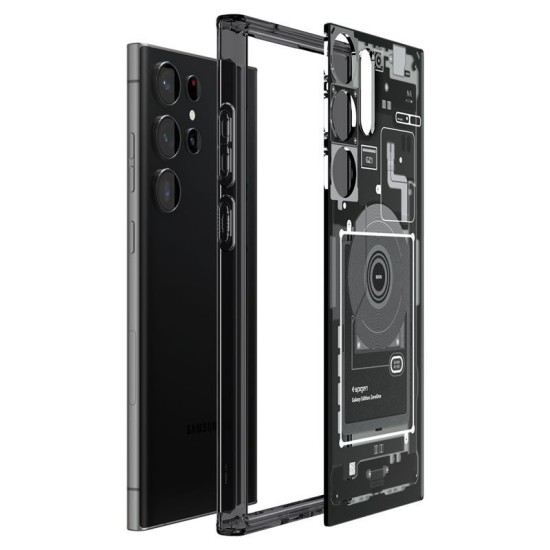 Husa de protectie hibrida Spigen Ultra Hybrid pentru Samsung Galaxy S23 Ultra, model zero one (S23 Ultra, ACS05620) by www.silkase.ro
