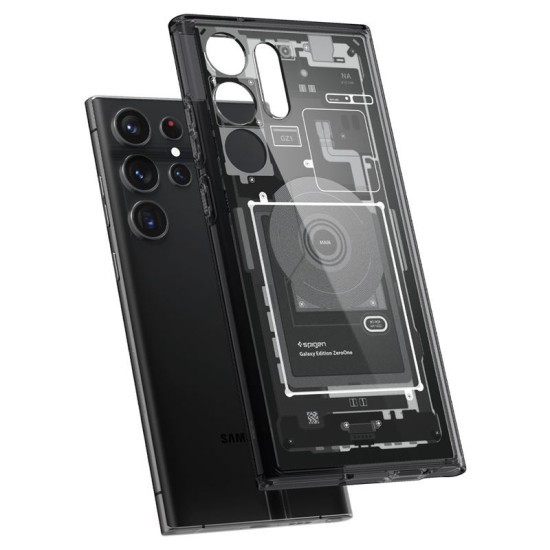 Husa de protectie hibrida Spigen Ultra Hybrid pentru Samsung Galaxy S23 Ultra, model zero one (S23 Ultra, ACS05620) by www.silkase.ro