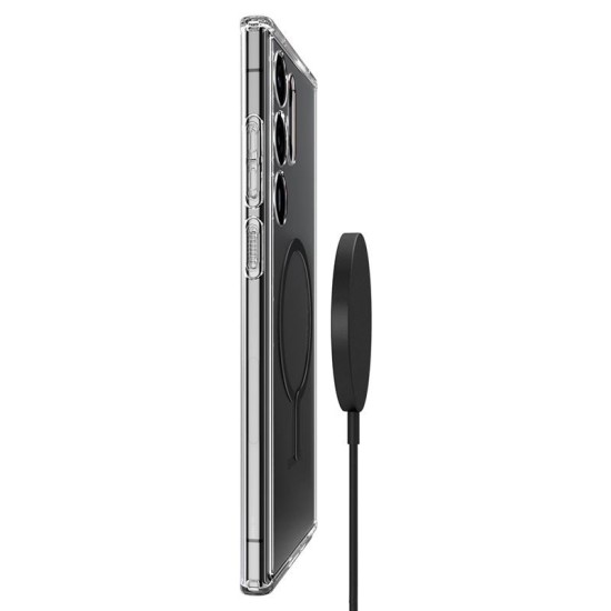Husa Spigen Ultra Hybrid OneTap Ring MagSafe compatibila cu Samsung Galaxy S23 Ultra Black (S23 Ultra, ACS05621) by www.silkase.ro