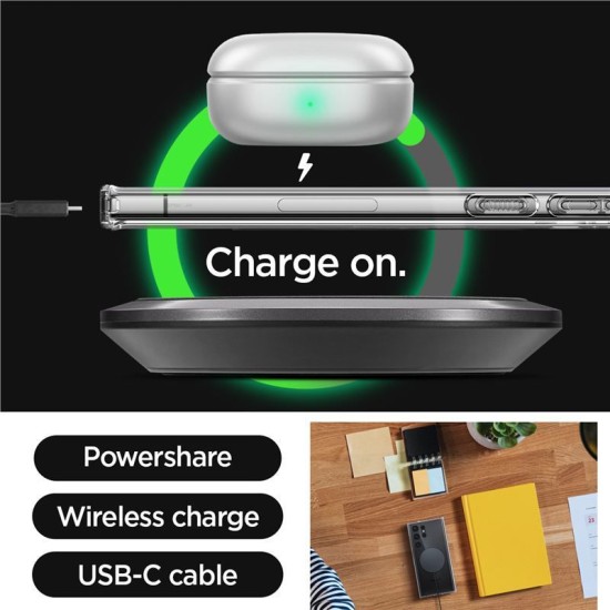 Husa Spigen Ultra Hybrid OneTap Ring MagSafe compatibila cu Samsung Galaxy S23 Ultra Black (S23 Ultra, ACS05621) by www.silkase.ro