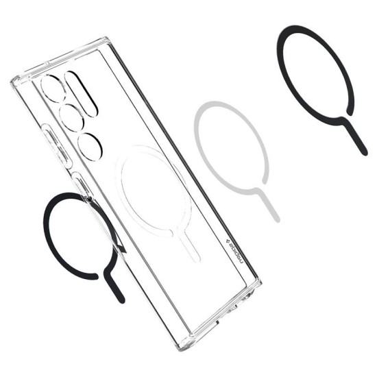 Husa Spigen Ultra Hybrid OneTap Ring MagSafe compatibila cu Samsung Galaxy S23 Ultra Black (S23 Ultra, ACS05621) by www.silkase.ro