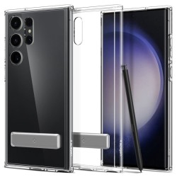 Husa Spigen Ultra Hybrid S compatibila cu Samsung Galaxy S23 Ultra Crystal Clear